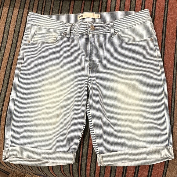 Levi's Pants - Striped Blue Levi’s Women's Shorts
